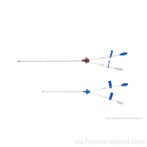 Kit de doble lumen de catéter venoso central desechable